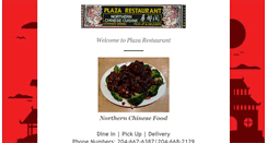 Desktop Screenshot of plazachineserestaurant.com